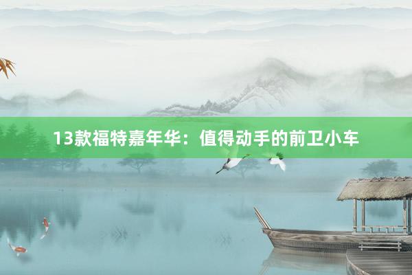 13款福特嘉年华：值得动手的前卫小车