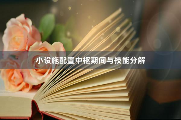 小设施配置中枢期间与技能分解